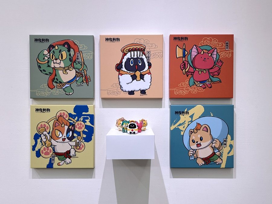 角色畫作與公仔，2025 個展