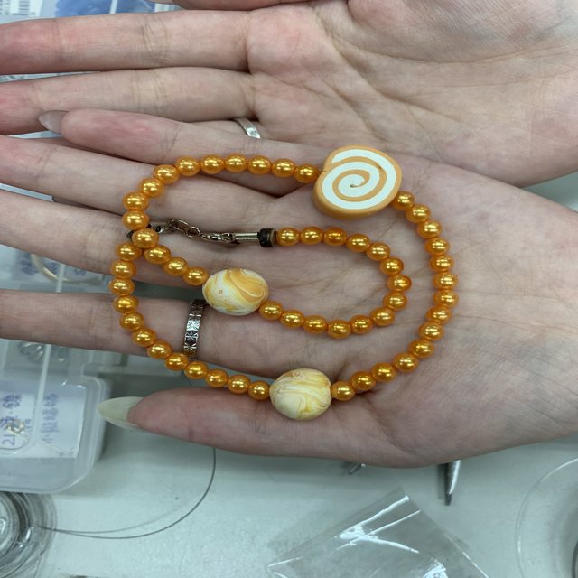 陶珠造形軟陶手鍊